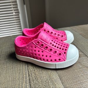 Baby/Toddler Native Shoes - Jefferson Child, Hollywood Pink/Shell White, C 4